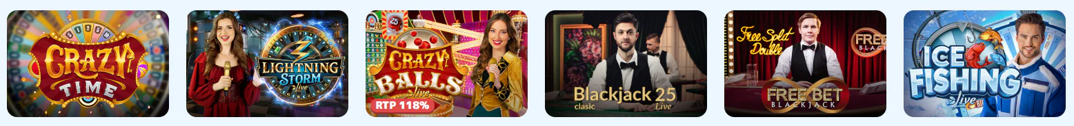 CasinoJoy Live-Casino mit Tischspielen und Live-Dealern